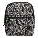 Mochila Urbana Bubba Mini Color Pattern Negro Leo Animal Print 8l