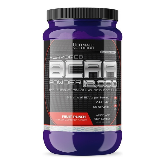 Bcaa 12000 60 Serv, Aminoácidos Ultimate Nutrition