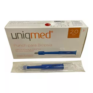 10und Punch Para Biopsia 2.0mm Embalagem Individual Estéril