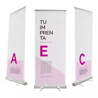 Porta Banner Roll Up Aluminio 85x200 Cm - C/ Bolso - Capta