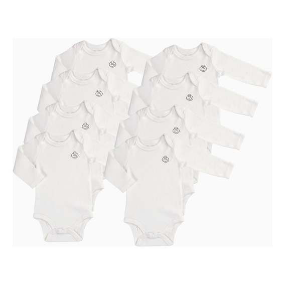 Pack De 8 Bodys Manga Larga 9-12m