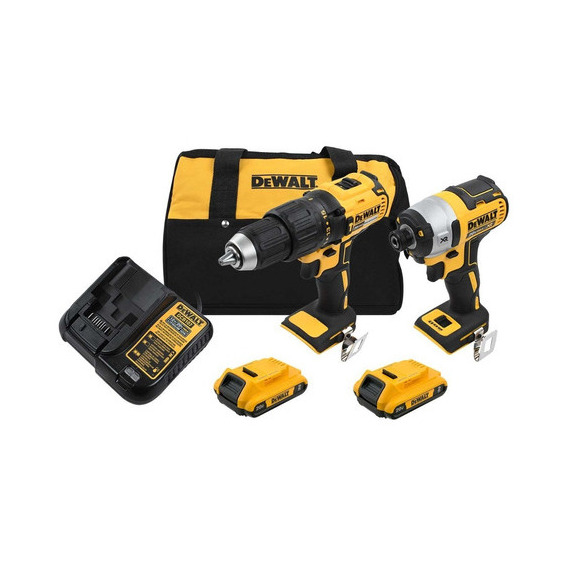 Rotomartillo + Atornillador De Impacto Dewalt Bl Dck223d2-b