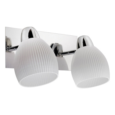 Aplique 2 Luces Bella Movil Acero Cromo 3d Apto Led E27