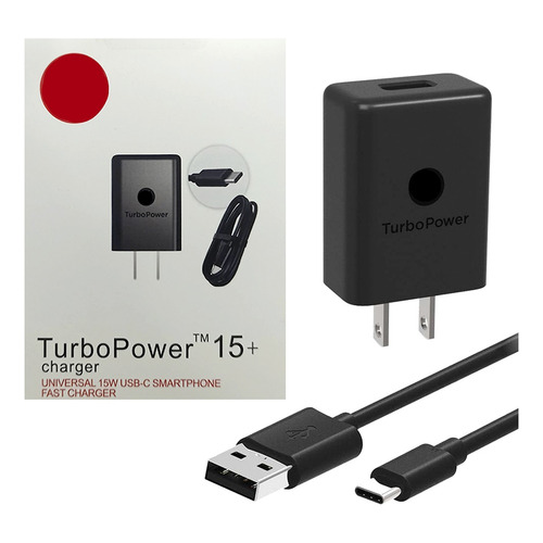 Cargador Para Motorola Generico USB a Tipo C con Cable Turbo Power