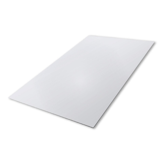 Plancha Aluminio Compuesto Silver Pe 3mm 0.18 1.22 X 1.22 Mt