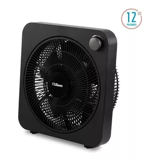 Ventilador De Piso Liliana Vt12 Turbo Negro Con 5 Palas, 12  De Diámetro 220 v