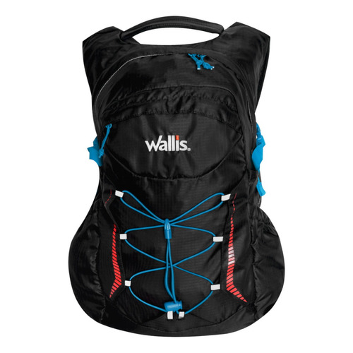 Mochila Montaña Rigi 23L Semi-impermeable Poliester Wallis Color Negro