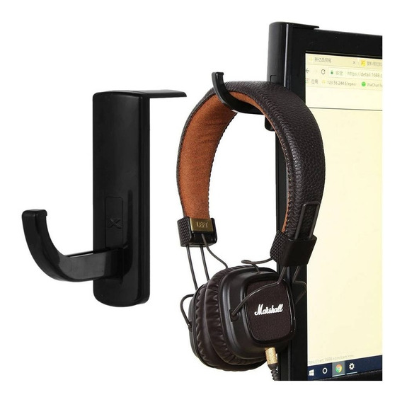 Soporte Gancho De Audífonos O Auriculares Para Monitor Hs02