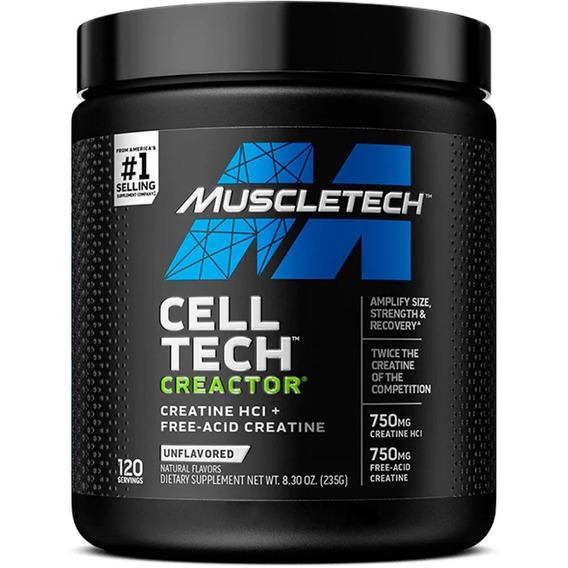 Suplemento en polvo MuscleTech  Cell-Tech Creactor en pote de 235g