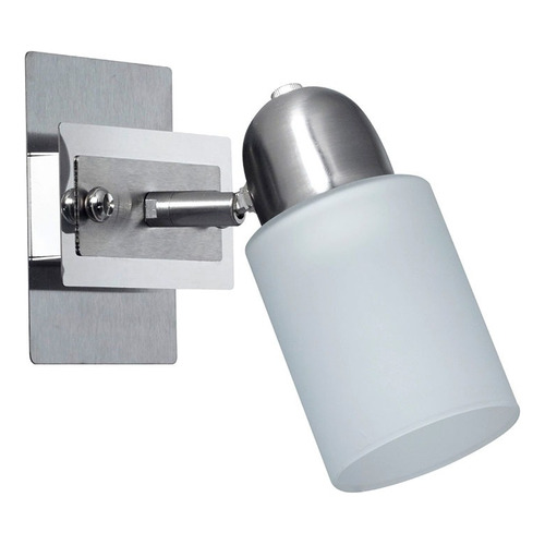 Aplique Pared Techo 1 Luz Led Faenza Base E27 Acero Dicroica