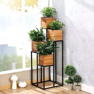 Suporte Vaso De Plantas 4 Níveis Floreira Ferro Jardim