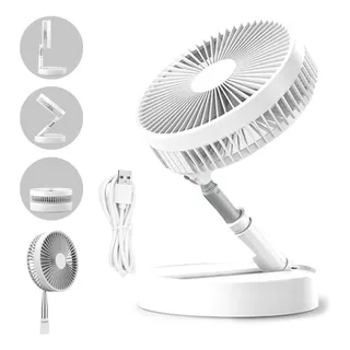 Ventilador De Mesa Coluna Portátil Dobravel Recarregável Nf