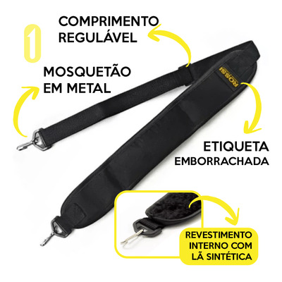 Bandoleira Tática Rossi Confort Airsoft Carabina Pressão 115