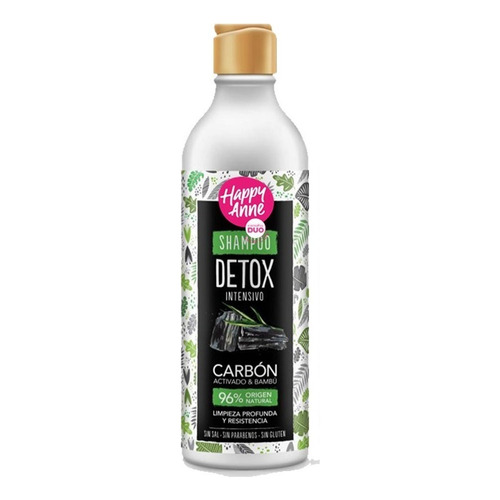 Shampoo Happy Anne Detox Carbón - Ml A $41