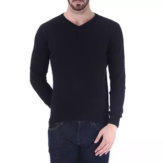 Sweater Hombre Cuello Redondo Semi-entallado Con Lycra *new*