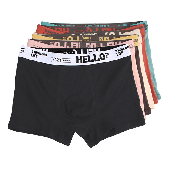 Boxers De Algodón Transpirable For Man 6 Piezas Miveni