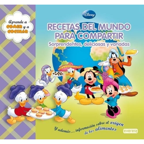 Libro Recetas Del Mundo / Disney 