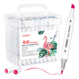 Marcadores Ohuhu Dual Brush Pen 60 Colores  Acuarelable