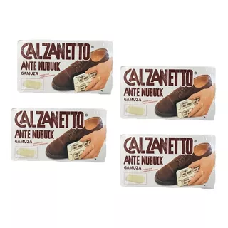 Kit De Limpieza Calzado Calzanneto Esponjas Ante 4 Piezas