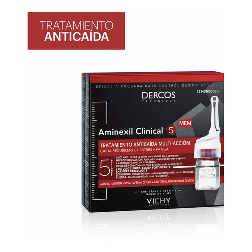 Vichy Dercos Aminexil Clinical 5 Tratamiento Anticaida Multi Acción Hombres