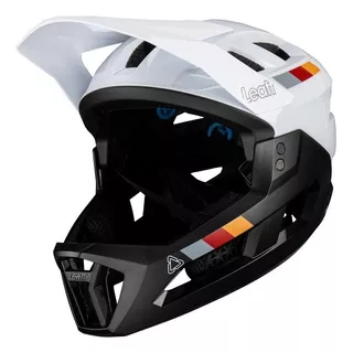 Capacete Leatt 2.0 Mtb Bike Branco Preto Queixo Removível 