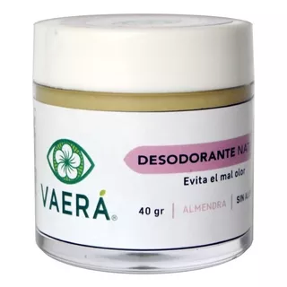 Desodorante Natural 40 G, Sin Aluminio, Transpiracion Normal Fragancia Almendra