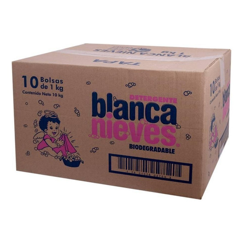 Jabon Blanca Nieves Detergente 1 Kg Caja Con 10 Kg