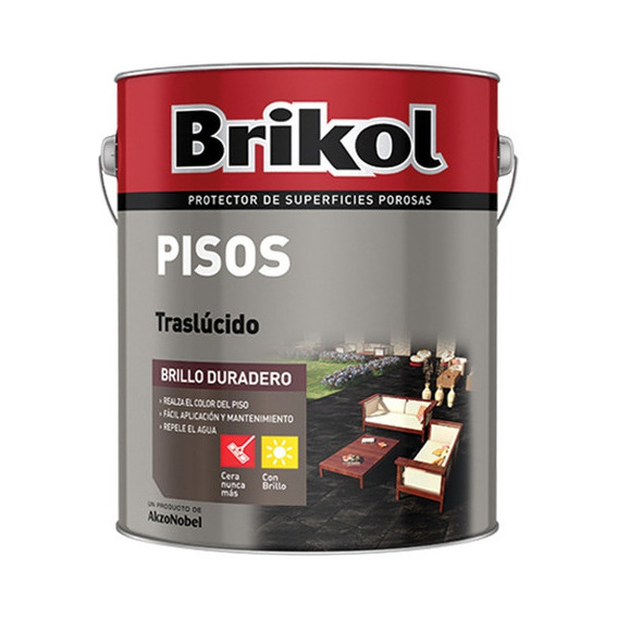 Brikol Piso Brillo Duradero X 4lts Protege Y Decora Pintumm