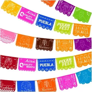 Papel Picado - Enramada Personalizada 250 Mts 