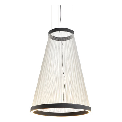 Colgante Hilo 3 Led Integrado 60w Diseño Beige 55x70cm