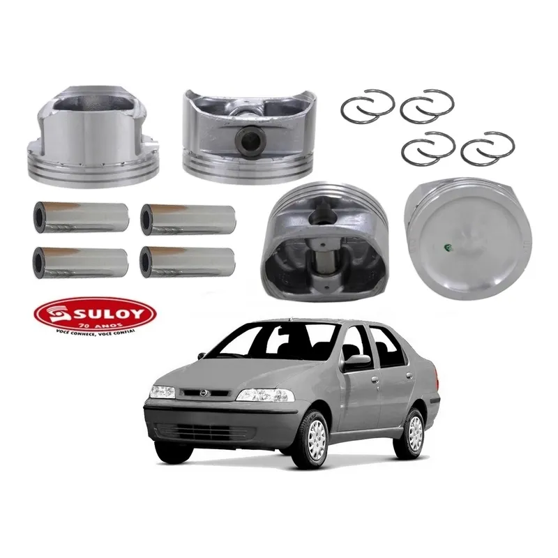 Jogo Pistao 100 Siena 1.8 8v Gasolina 2003 A 2004