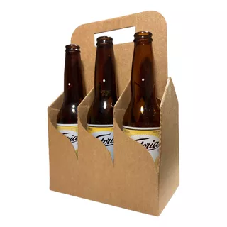 12 Cajas Lonchera Portabotellas Para 6 Cervezas  