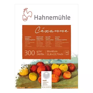 Bloco Hahnemühle 300g Cézanne 30x40cm Grano Fino 10 Folhas