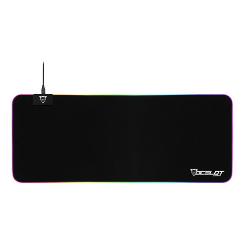 Ocelot Gaming Ompxl01 - Mousepad Rgb De Tela 800x300x4mm Color Negro