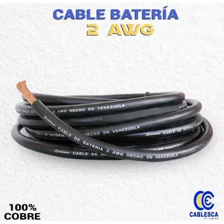 Cable Automotriz Para Batería #2 Rojo Y Negro  