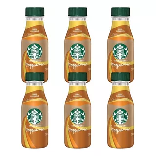 Kit 6 Bebidas Láctea Starbucks Frappuccino Caramelo 280ml