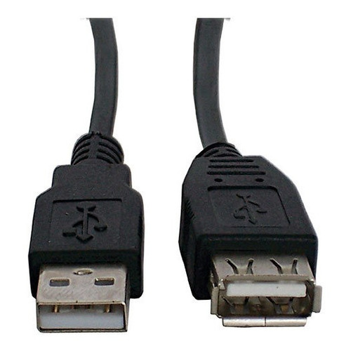 Cable Extension Star Tec Usb 1,8mts (6ft.2.0) Blister Negro