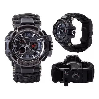 Reloj Supervivencia Táctico Camping Militar Waterproof Pulso