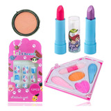 Kit Maquiagem Infantil + Batons E Unhas - Ruby's