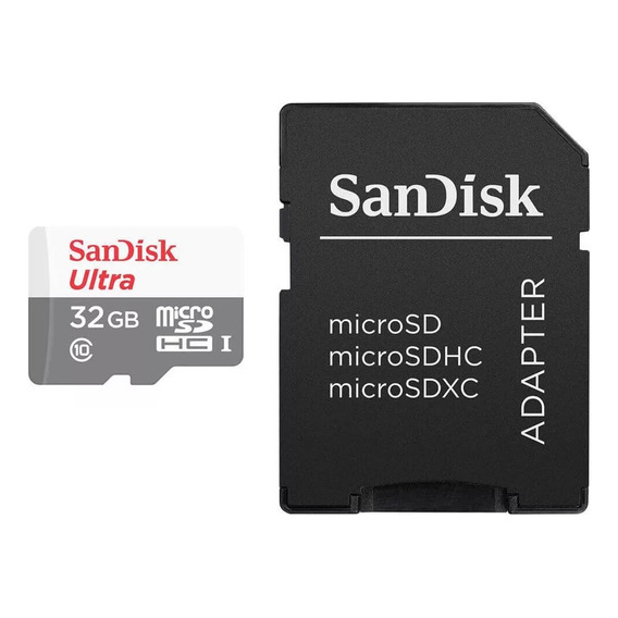 Tarjeta De Memoria Microsd Sandisk Ultra 32gb Con Aadaptador