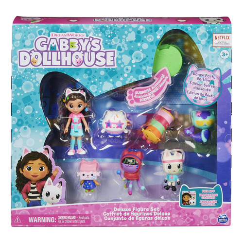 Conjunto De Figuras Gabby's Dollhouse Fiesta De Baile 3+