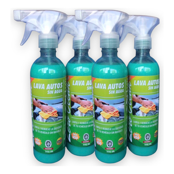 Pack 4 Zeroclean® Lava Autos Sin Agua