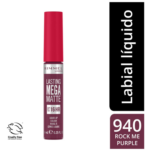 Labial Líquido Rimmel  Lasting Mega Matte Acabado Mate Color 930