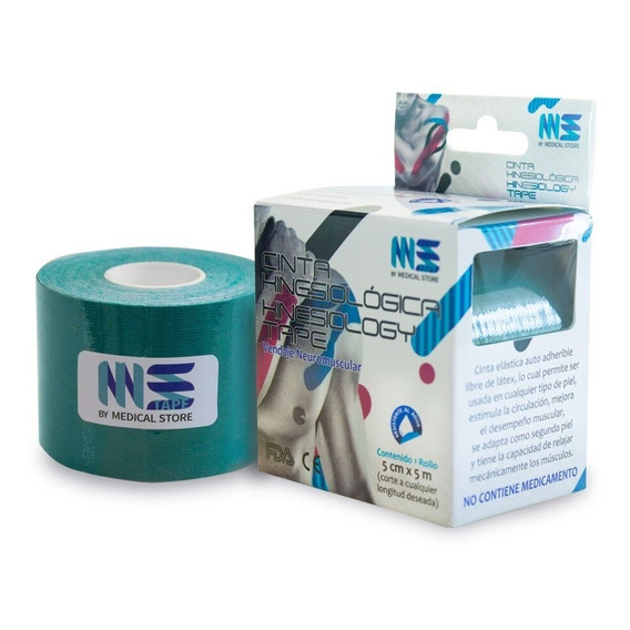 Cinta Kinesiologíca Vendaje Neuromuscular 5 Cm X 5 M Ms Tape