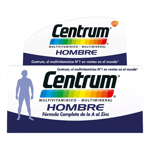 Multivitaminico Hombre 60 Capsulas Centrum Sabor Sin Sabor