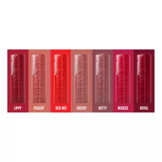 7 Labiales Superstay Vinyl Ink 16h Maybelline + Organizador