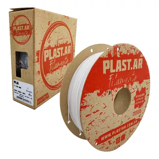 Filamento Impresoras 3d Plast.ar Pla Ingeo X1 Kg Color Blanco
