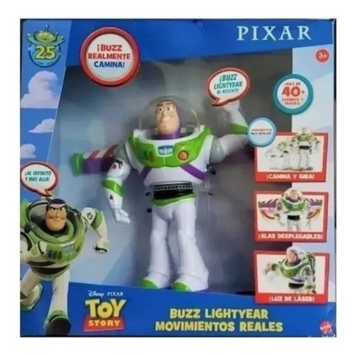 Figura de acción  Buzz Lightyear Movimientos reales GGH42 de Mattel Toy Story