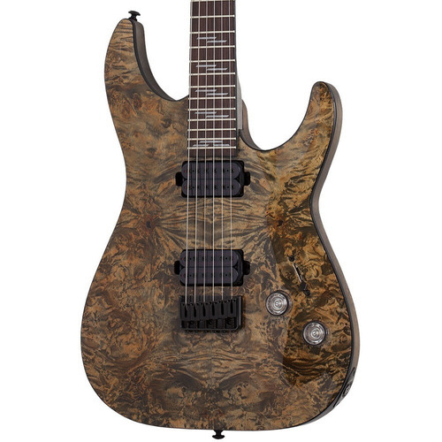 Schecter Omen Guitarra Eléctrica Charcoal Elite-6 Color Marrón Material Del Diapasón Maple