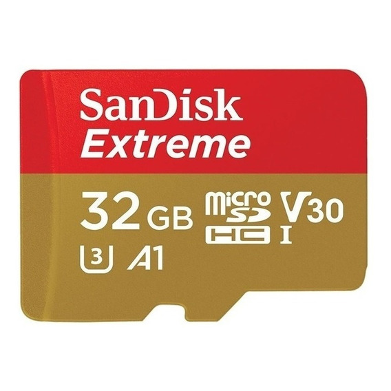 Tarjeta de memoria SanDisk SDSQXAF-032G-GN6AA  Extreme con adaptador SD 32GB